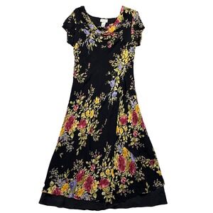 Paradise NY Floral Maxi Dress 18 Y2K Whimsygoth Fairy Romantic Shabby